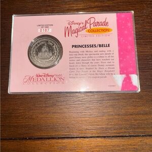 Disney Magical Parade Collection Medallion - Pink and Silver